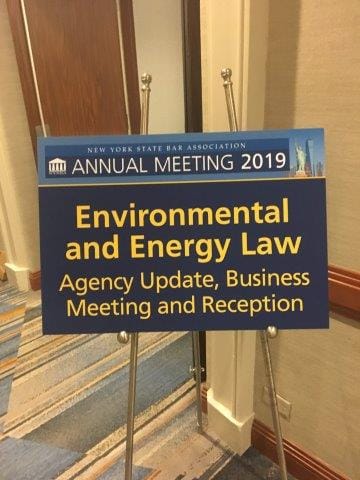 Jan. 18, 2019: New York State Bar Association (NYSBA) Environmental & Energy Law Section Annual Meeting